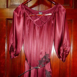 100% Silk Satin Top Size XS